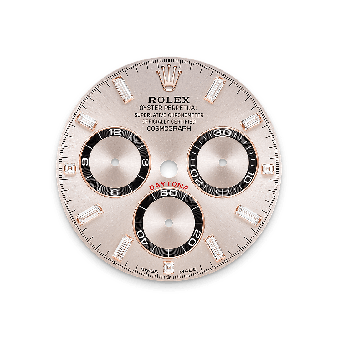 Rolex  Cosmograph Daytona Oyster, 40 mm, Everose guld og diamanter M126535TBR-0002 hos Knud Pedersen