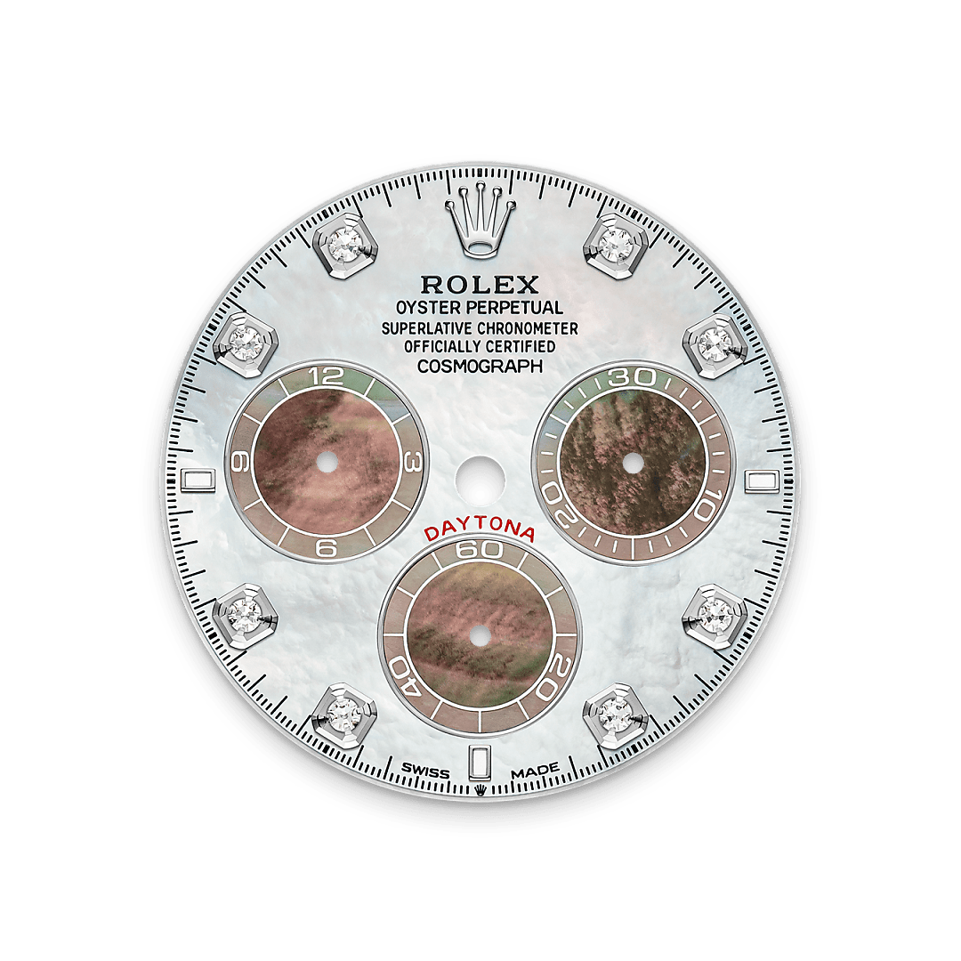 Rolex  Cosmograph Daytona Oyster, 40 mm, hvidguld og diamanter M126589RBR-0001 hos Knud Pedersen