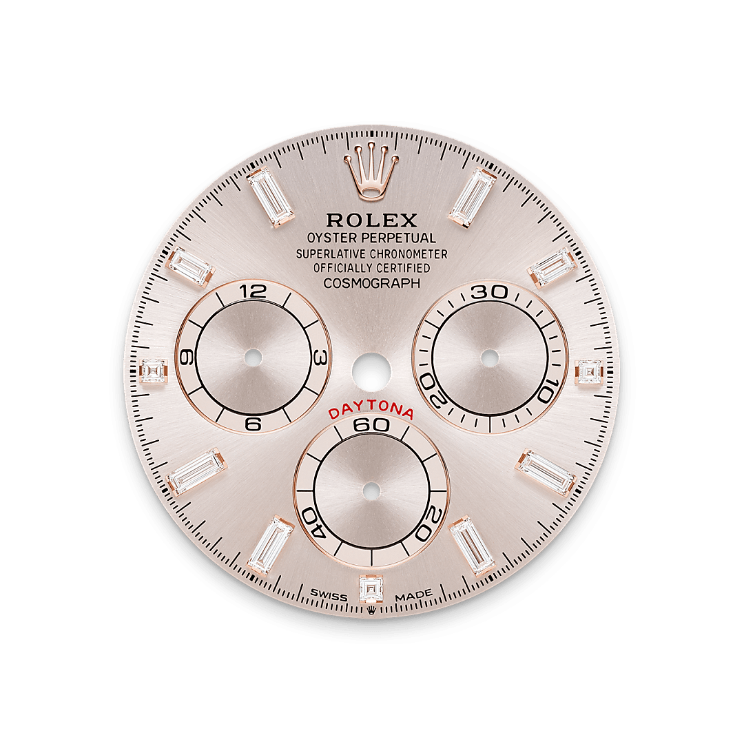 Rolex  Cosmograph Daytona Oyster, 40 mm, Everose guld og diamanter M126595TBR-0001 hos Knud Pedersen