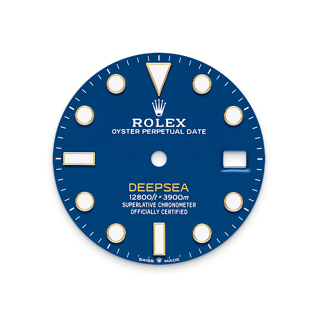 Rolex  Rolex Deepsea Oyster, 44 mm, gult guld M136668LB-0001 hos Knud Pedersen