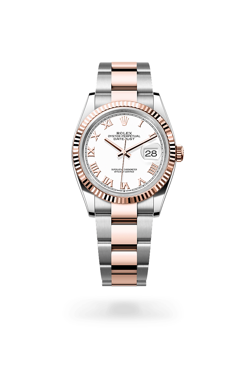 Rolex Datejust 36Oyster, 36 mm, Oystersteel og Everose guldM126231-0016 - Knud Pedersen