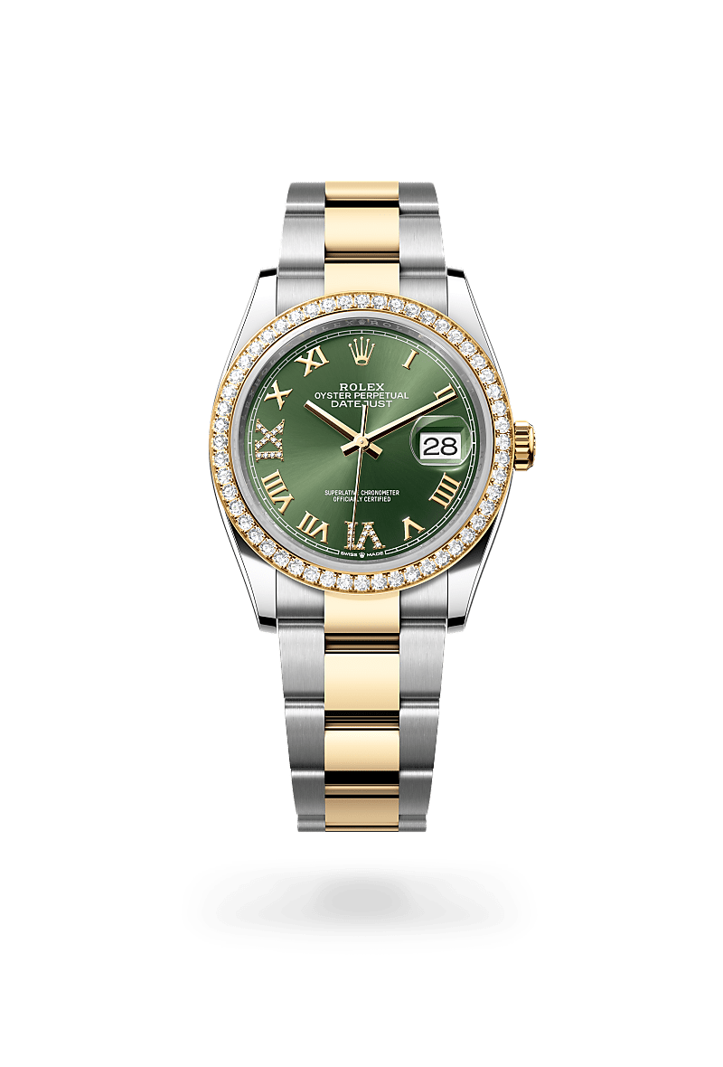 Rolex Datejust 36Oyster, 36 mm, Oystersteel, guld og diamanterM126283RBR-0012 - Knud Pedersen