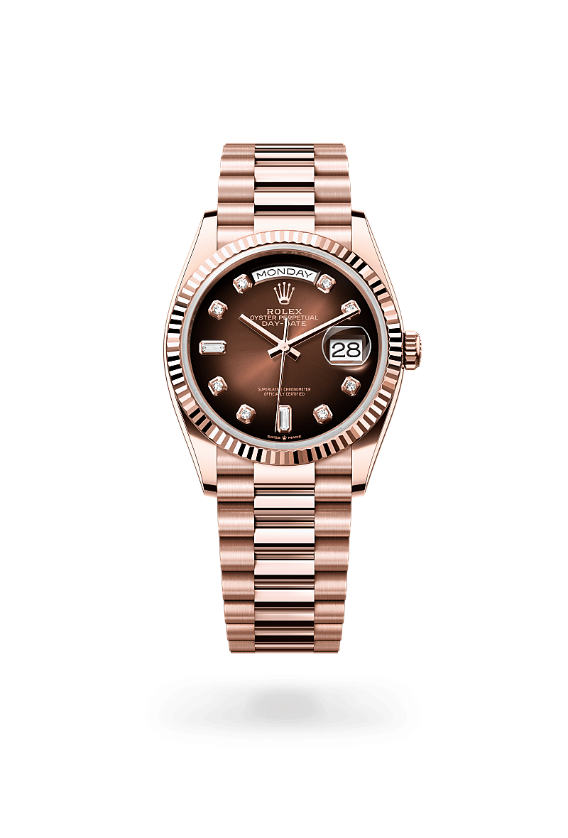 Rolex Day-Date 36Oyster, 36 mm, Everose guldM128235-0037 - Knud Pedersen