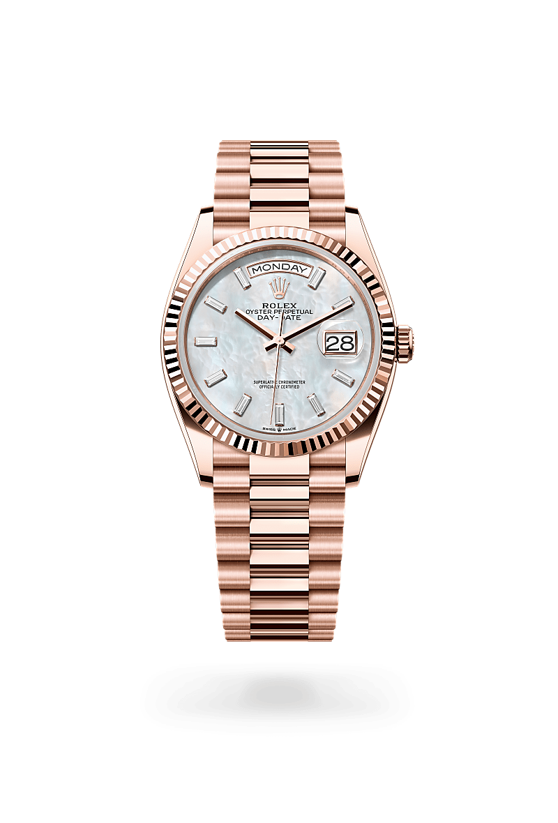 Rolex Day-Date 36Oyster, 36 mm, Everose guldM128235-0078 - Knud Pedersen