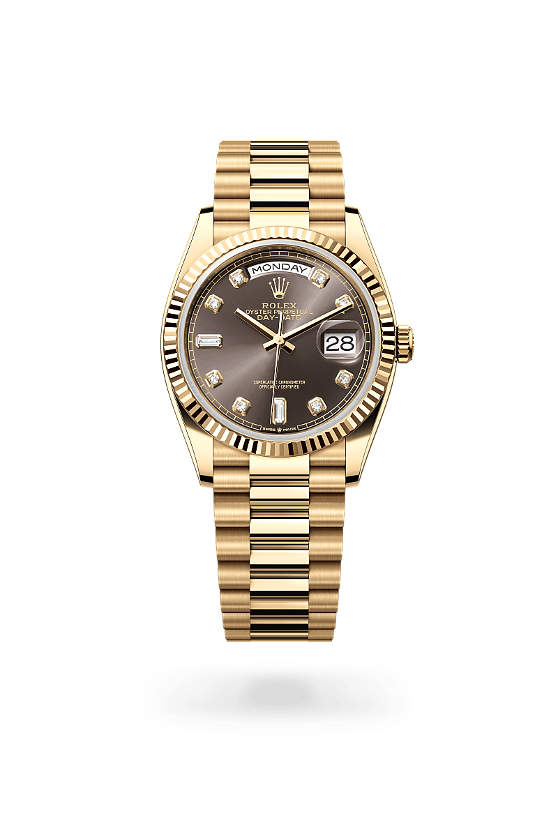 Rolex Day-Date 36Oyster, 36 mm, gult guldM128238-0022 - Knud Pedersen