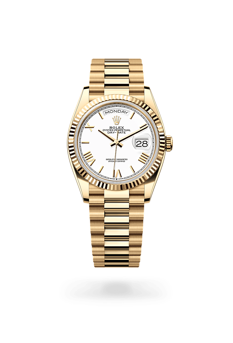 Rolex Day-Date 36Oyster, 36 mm, gult guldM128238-0113 - Knud Pedersen