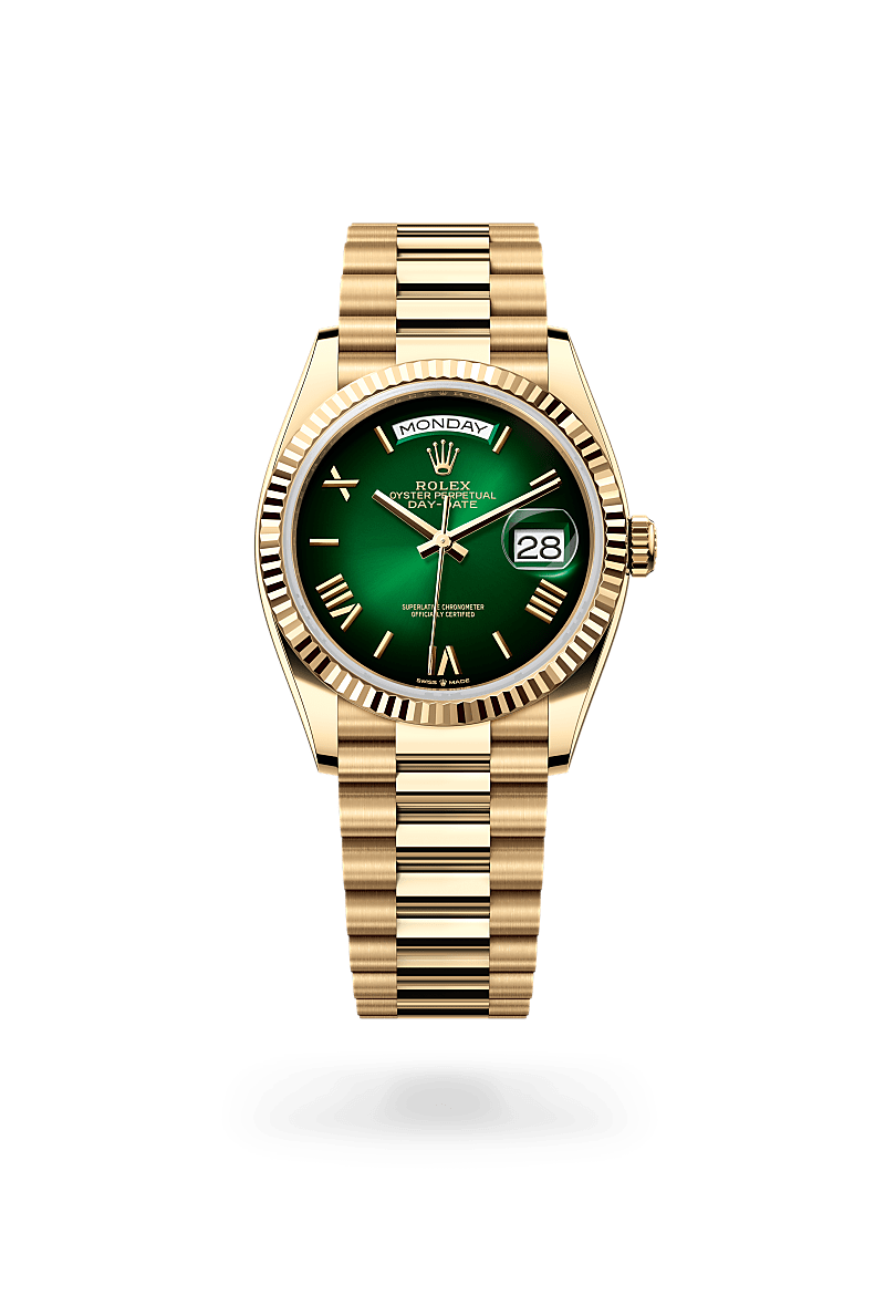 Rolex Day-Date 36Oyster, 36 mm, gult guldM128238-0118 - Knud Pedersen