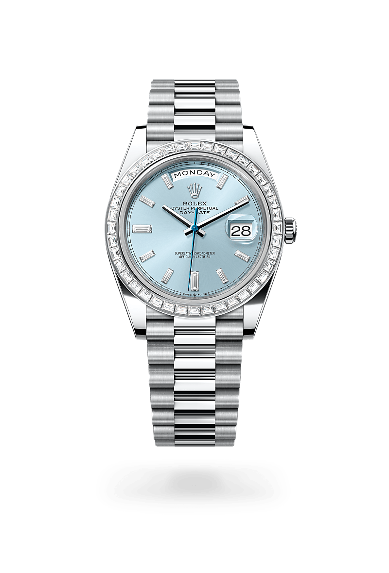 Rolex Day-Date 40Oyster, 40 mm, platin og diamanterM228396TBR-0002 - Knud Pedersen