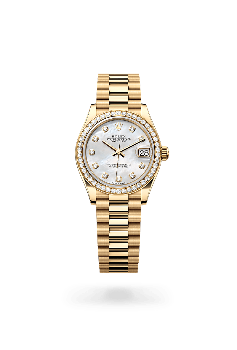 Rolex Datejust 31Oyster, 31 mm, guld og diamanterM278288RBR-0006 - Knud Pedersen