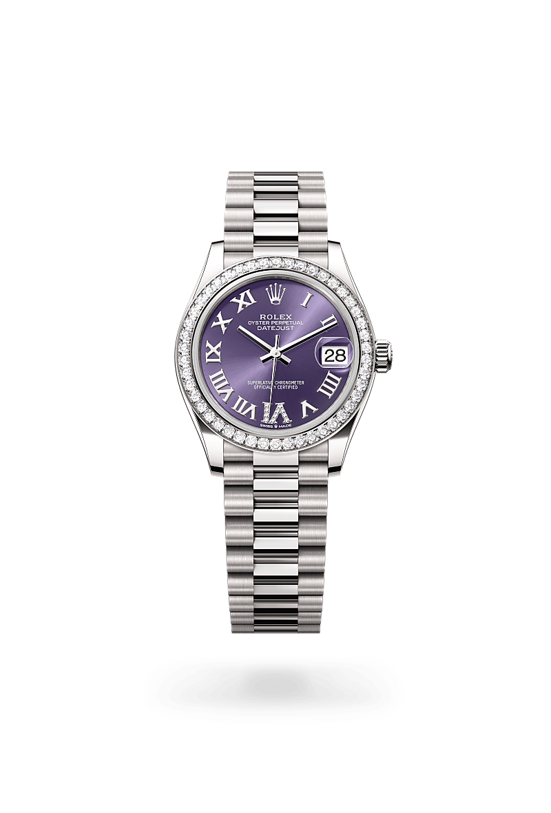 Rolex Datejust 31Oyster, 31 mm, hvidguld og diamanterM278289RBR-0019 - Knud Pedersen