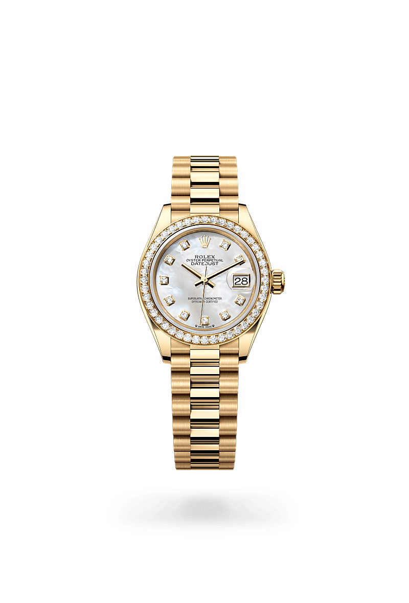 Rolex Lady-DatejustOyster, 28 mm, guld og diamanterM279138RBR-0015 - Knud Pedersen