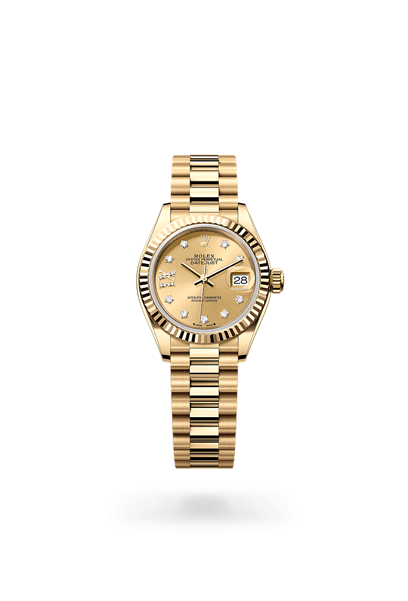 Rolex Lady-DatejustOyster, 28 mm, gult guldM279178-0013 - Knud Pedersen