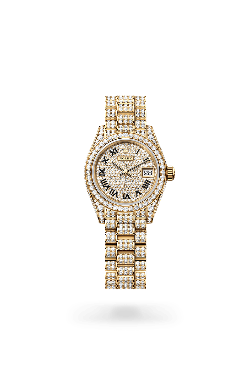 Rolex Lady-DatejustOyster, 28 mm, guld og diamanterM279458RBR-0001 - Knud Pedersen