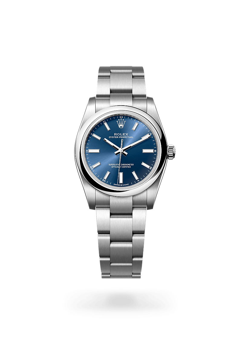 Rolex  Oyster Perpetual 34 Oyster, 34 mm, Oystersteel M124200-0003 | Knud Pedersen - Knud Pedersen