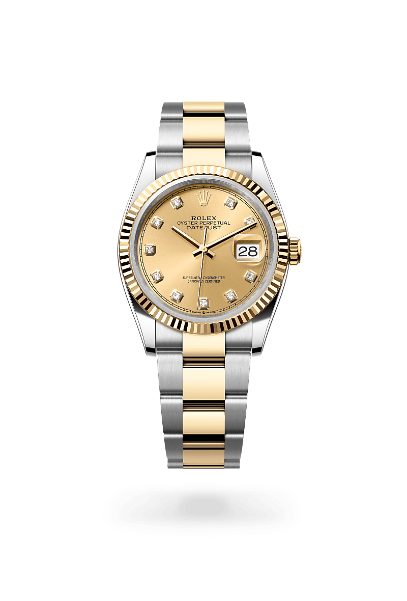 Rolex  Datejust 36 Oyster, 36 mm, Oystersteel og gult guld M126233-0018 | Knud Pedersen - Knud Pedersen