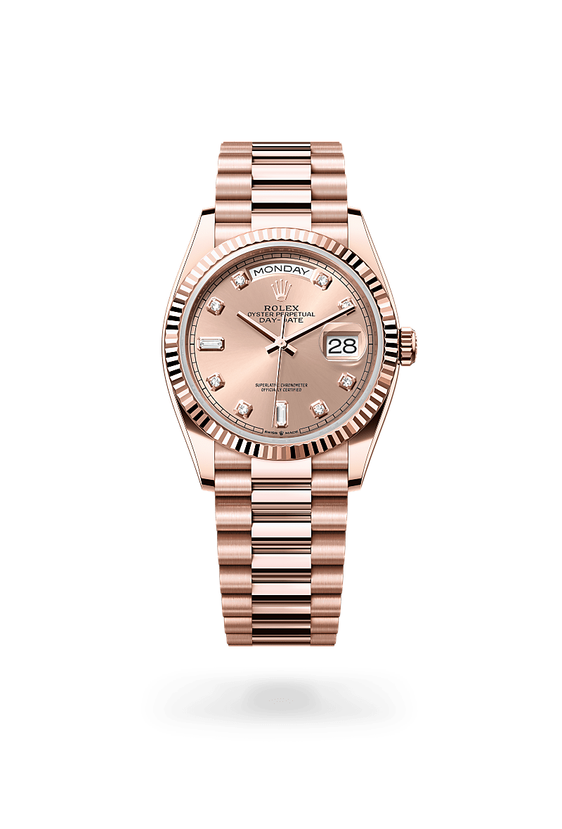 Rolex  Day-Date 36 Oyster, 36 mm, Everose guld M128235-0009 | Knud Pedersen - Knud Pedersen