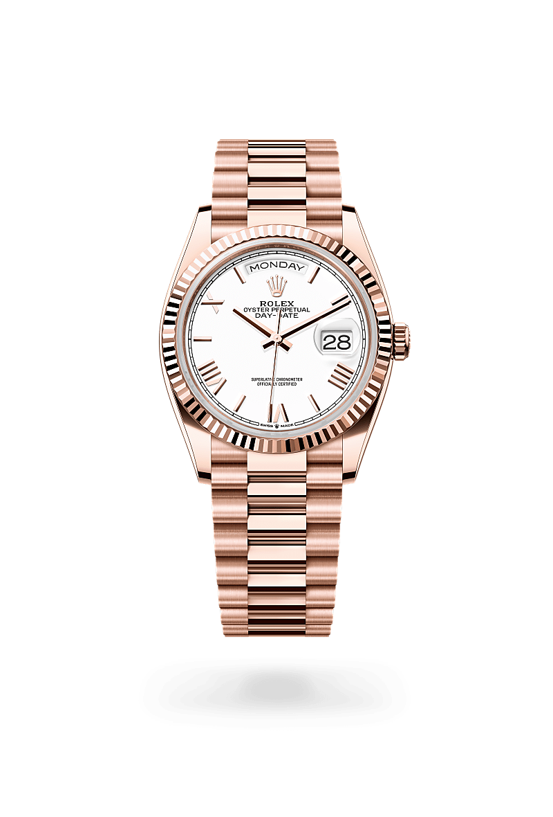 Rolex  Day-Date 36 Oyster, 36 mm, Everose guld M128235-0070 | Knud Pedersen - Knud Pedersen