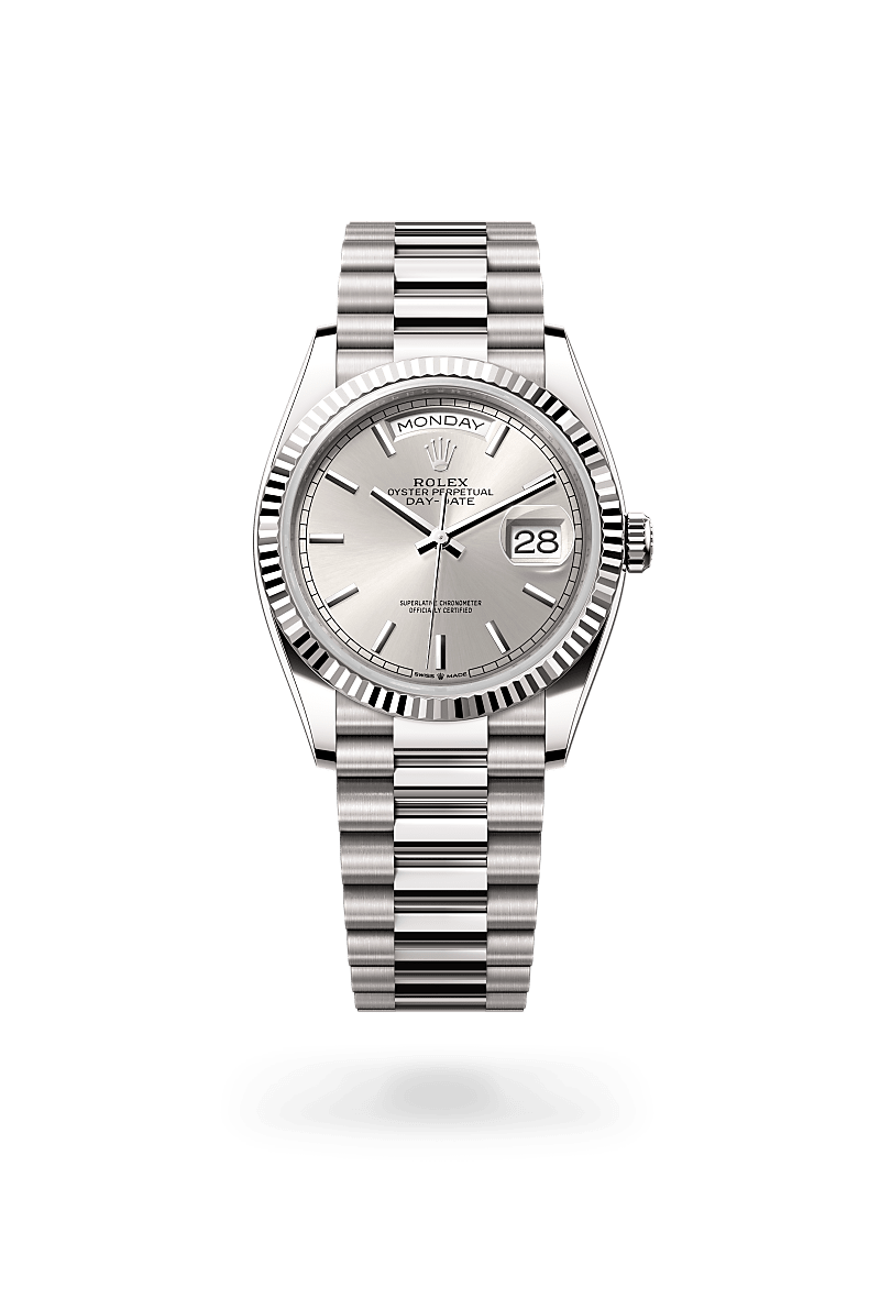 Rolex  Day-Date 36 Oyster, 36 mm, hvidguld M128239-0005 | Knud Pedersen - Knud Pedersen