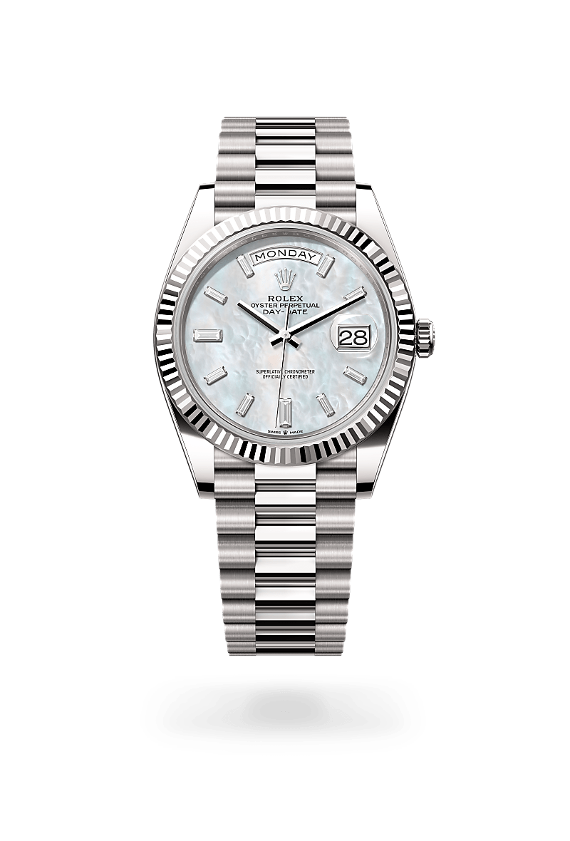 Rolex  Day-Date 40 Oyster, 40 mm, hvidguld M228239-0078 | Knud Pedersen - Knud Pedersen