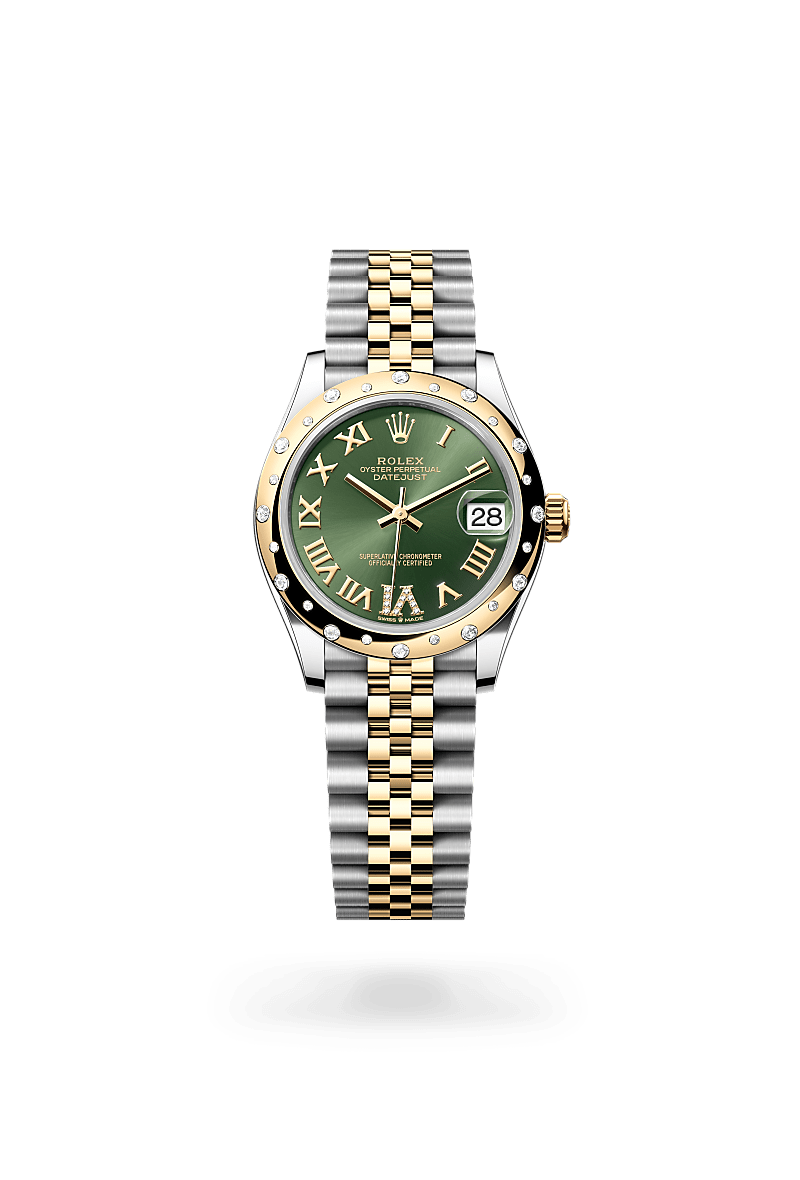 Rolex  Datejust 31 Oyster, 31 mm, Oystersteel, guld og diamanter M278343RBR-0016 | Knud Pedersen - Knud Pedersen