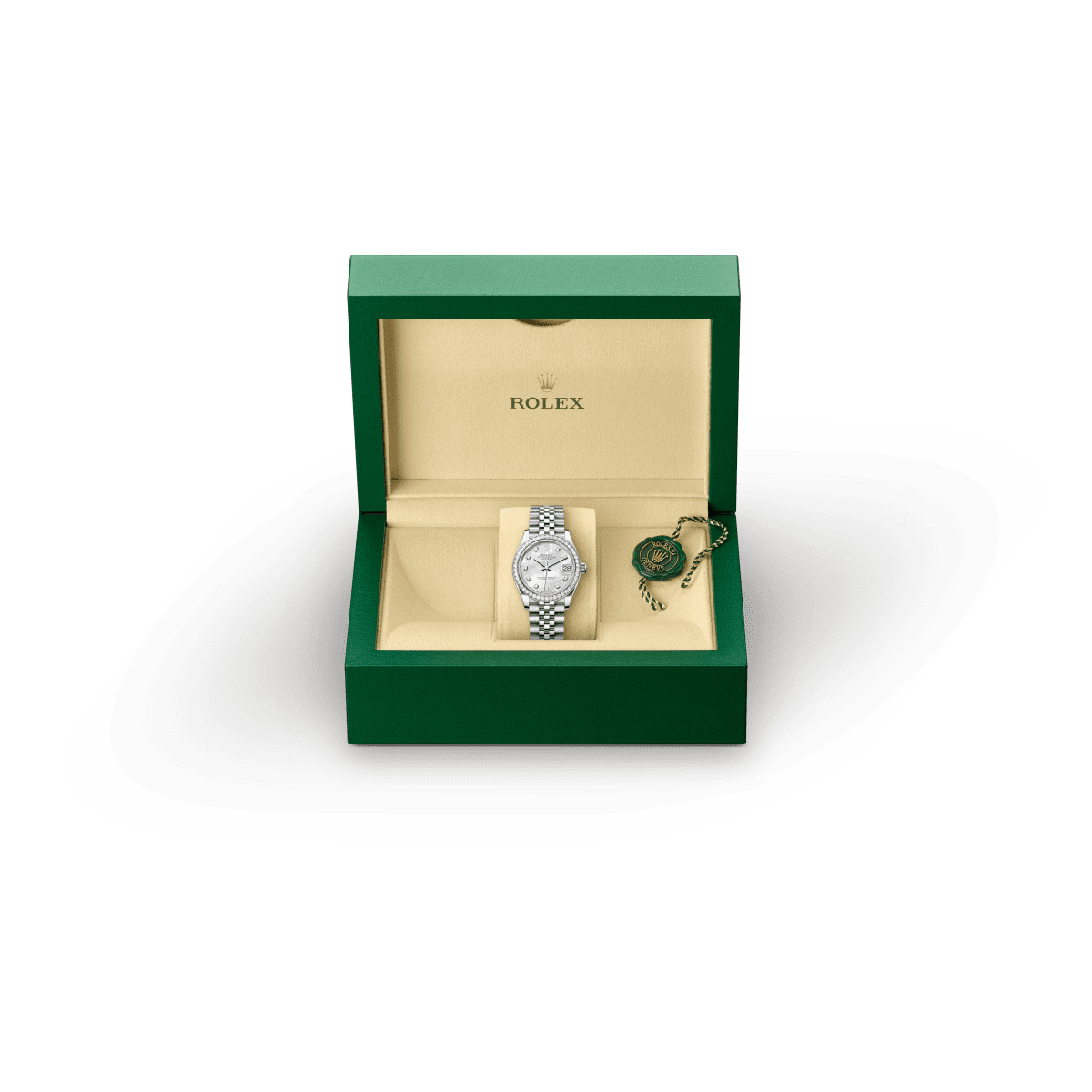 Rolex  Datejust 31 Oyster, 31 mm, Oystersteel, hvidguld og diamanter M278384RBR-0008 - Knud Pedersen