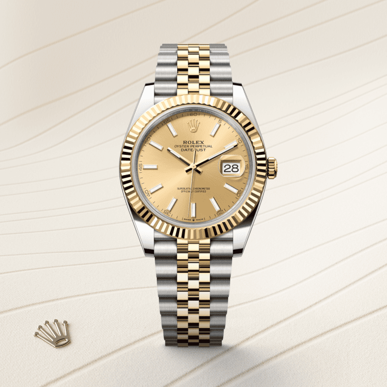 Rolex Datejust 41, Oyster, 41 mm, Oystersteel og gult guld, M126333-0010