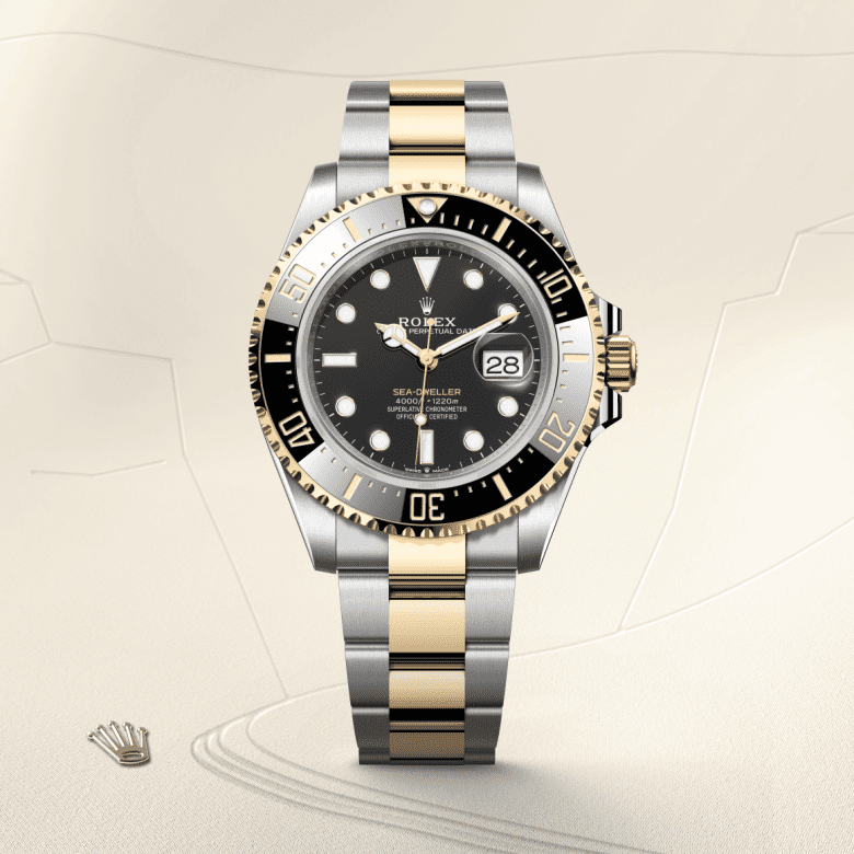 Rolex Sea-Dweller, Oyster, 43 mm, Oystersteel og gult guld, M126603-0001