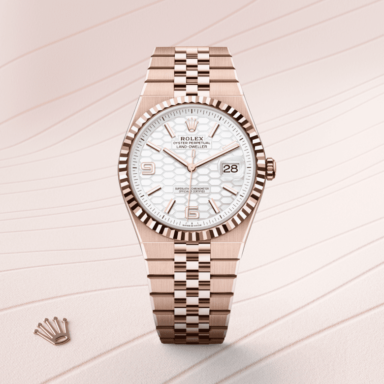 Rolex Land-Dweller 40, Oyster, 40 mm, Everose guld, M127335-0001