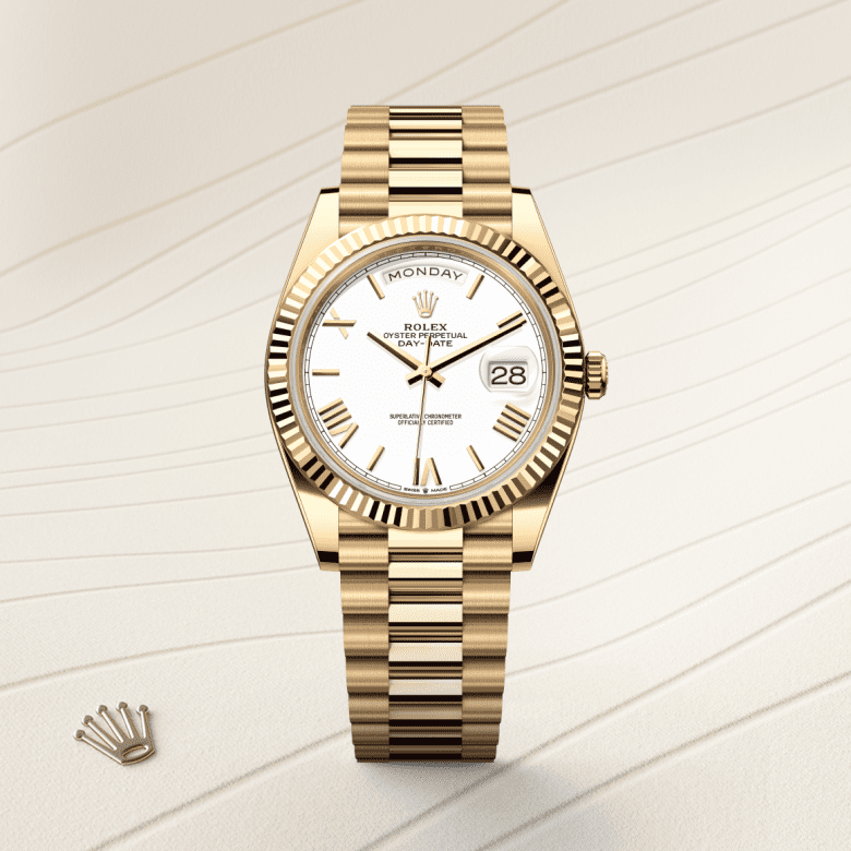 Rolex Day-Date 40, Oyster, 40 mm, gult guld, M228238-0042