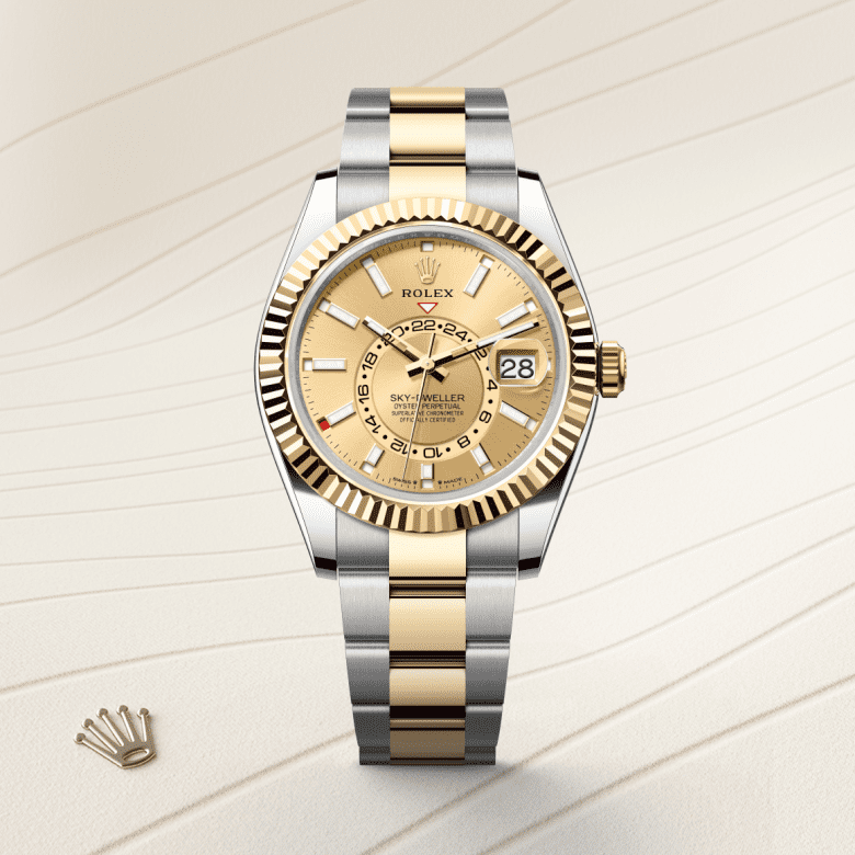 Rolex Sky-Dweller, Oyster, 42 mm, Oystersteel og gult guld, M336933-0001