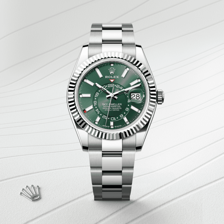 Rolex Sky-Dweller, Oyster, 42 mm, Oystersteel og hvidguld, M336934-0001