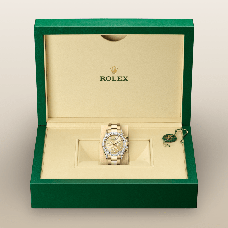 Rolex Cosmograph Daytona, Oyster, 40 mm, guld og diamanter, M126598TBR-0001