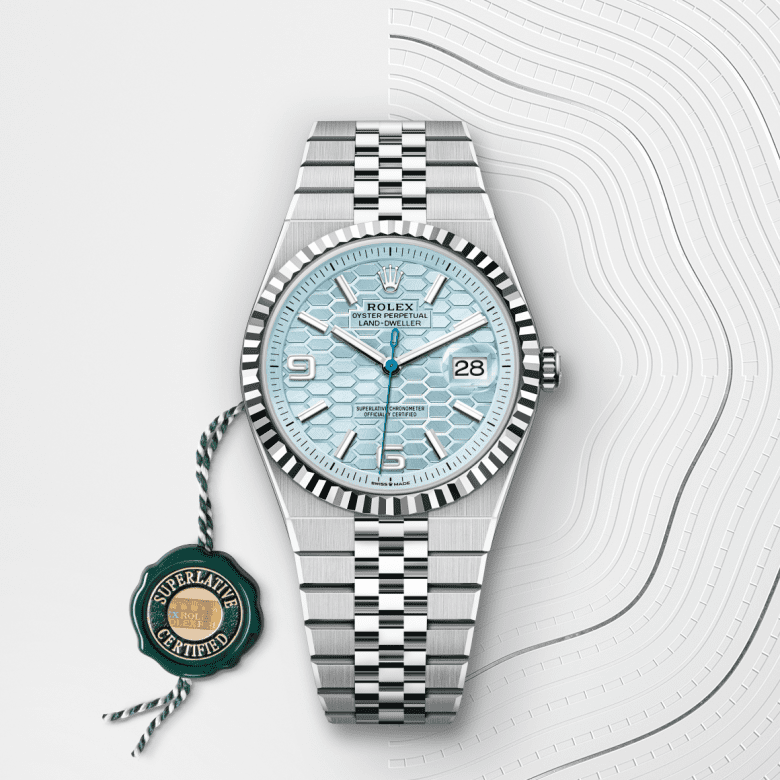 Rolex Land-Dweller 40, Oyster, 40 mm, platin, M127336-0001
