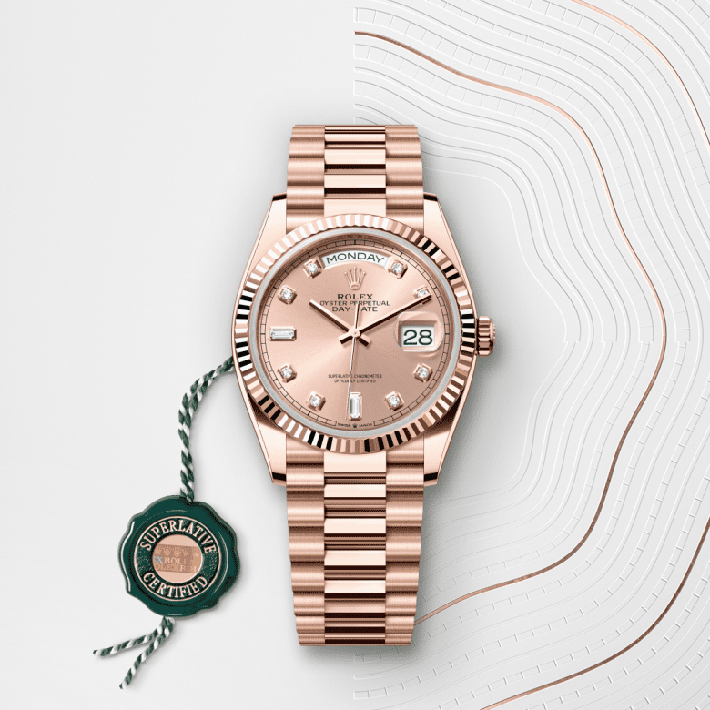 Rolex Day-Date 36, Oyster, 36 mm, Everose guld, M128235-0009