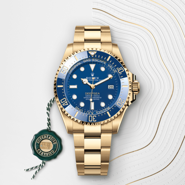 Rolex Rolex Deepsea, Oyster, 44 mm, gult guld, M136668LB-0001
