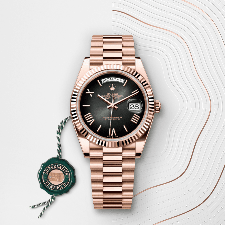 Rolex Day-Date 40, Oyster, 40 mm, Everose guld, M228235-0055