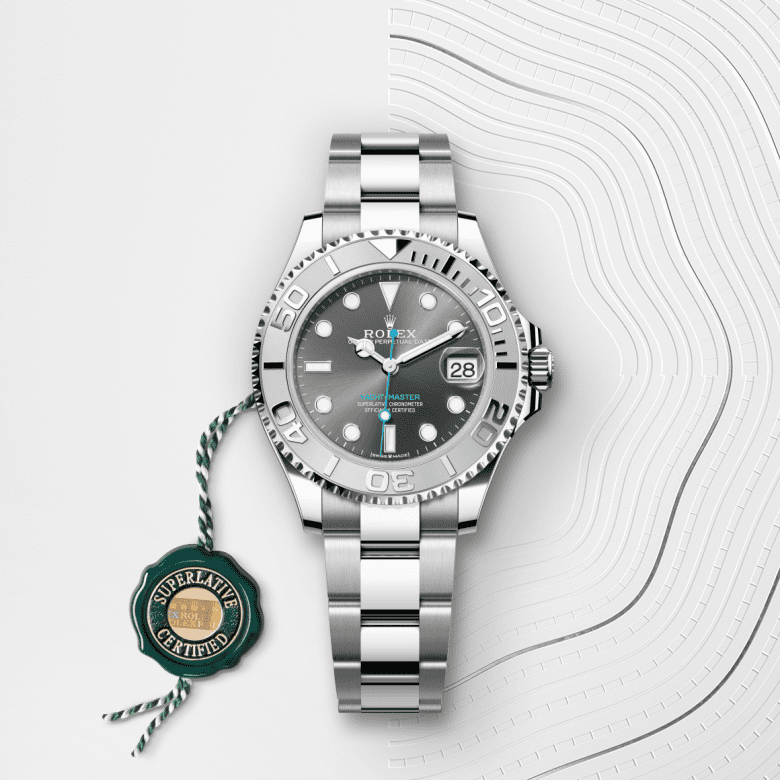 Rolex Yacht-Master 37, Oyster, 37 mm, Oystersteel og platin, M268622-0002
