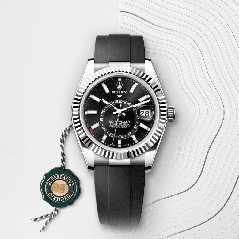 Rolex Sky-Dweller, Oyster, 42 mm, hvidguld, M336239-0002