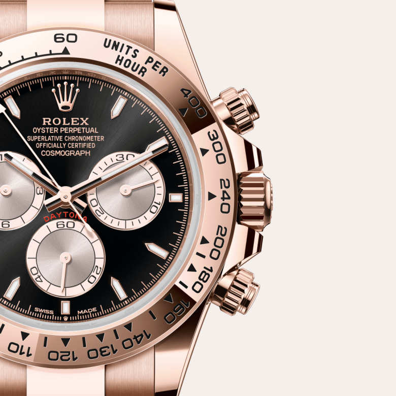 Rolex Cosmograph Daytona, Oyster, 40 mm, Everose guld, M126505-0001