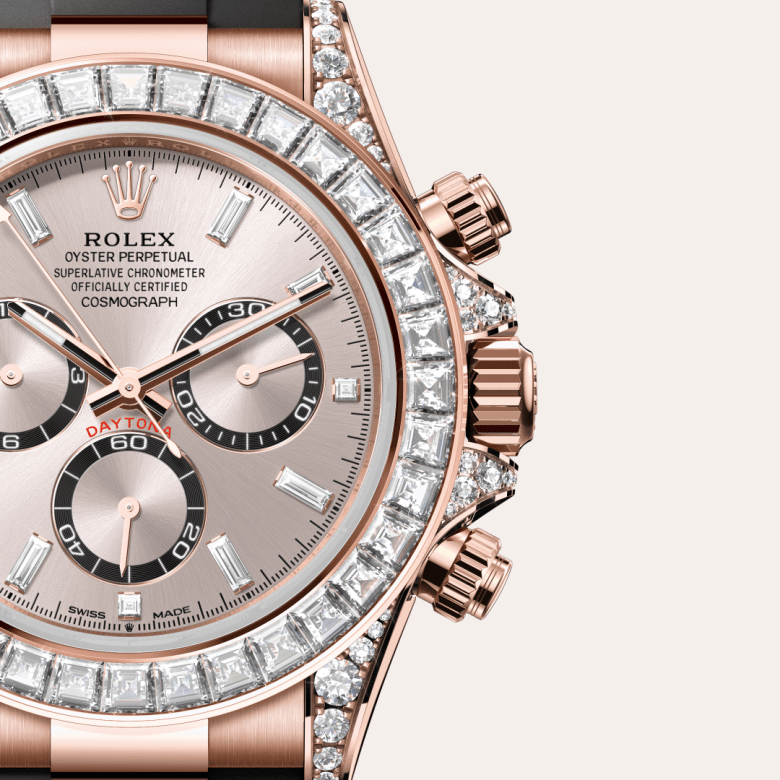 Rolex Cosmograph Daytona, Oyster, 40 mm, Everose guld og diamanter, M126535TBR-0002