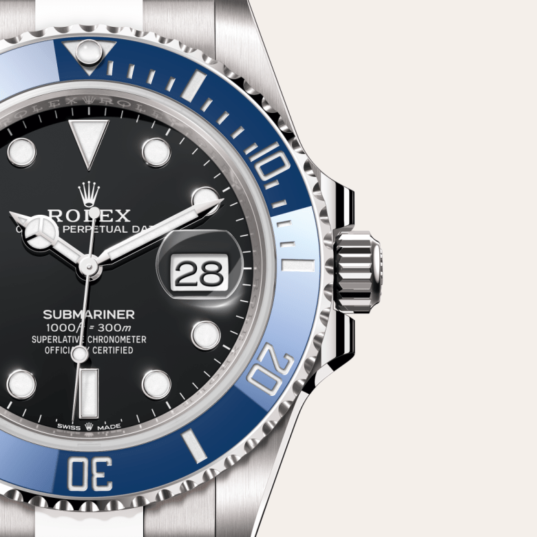 Rolex Submariner Date, Oyster, 41 mm, hvidguld, M126619LB-0003