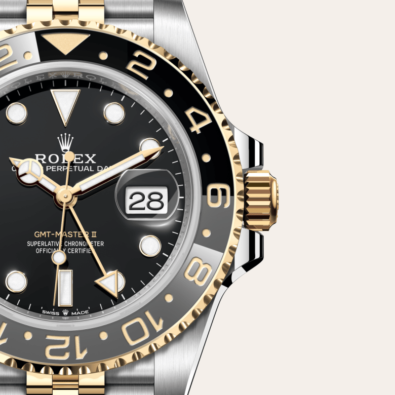 Rolex GMT-Master II, Oyster, 40 mm, Oystersteel og gult guld, M126713GRNR-0001