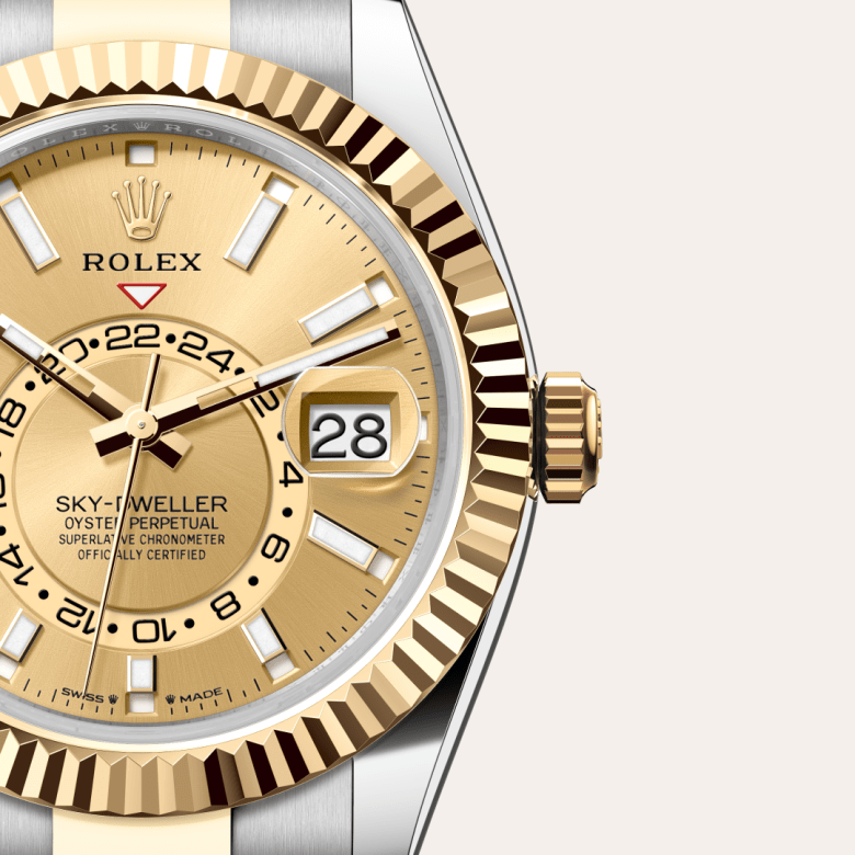 Rolex Sky-Dweller, Oyster, 42 mm, Oystersteel og gult guld, M336933-0001