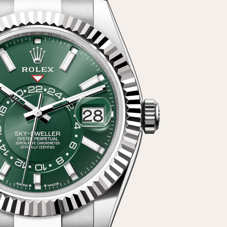 Rolex Sky-Dweller, Oyster, 42 mm, Oystersteel og hvidguld, M336934-0001