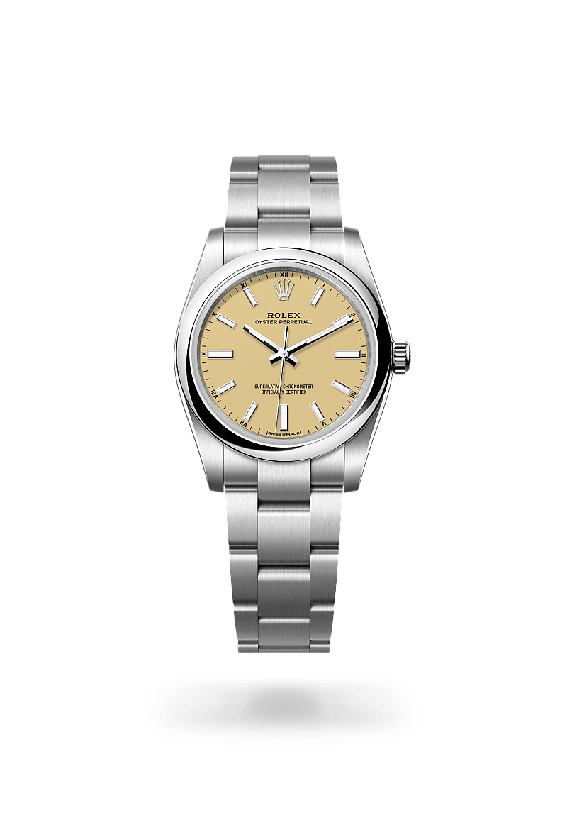 Rolex Oyster Perpetual 34Oyster, 34 mm, OystersteelM124200-0007 - Knud Pedersen