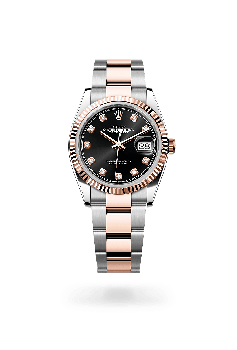 Rolex Datejust 36Oyster, 36 mm, Oystersteel og Everose guldM126231-0020 - Knud Pedersen