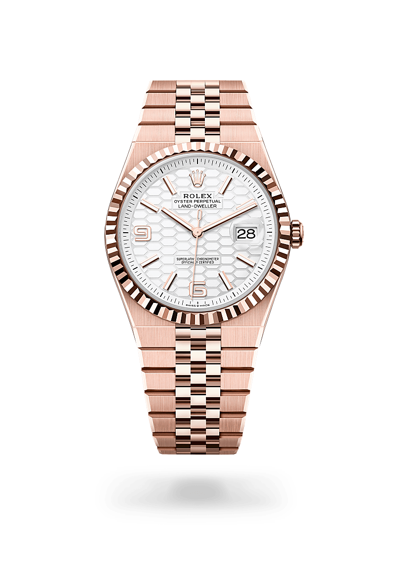 Rolex Land-Dweller 40Oyster, 40 mm, Everose guldM127335-0001 - Knud Pedersen