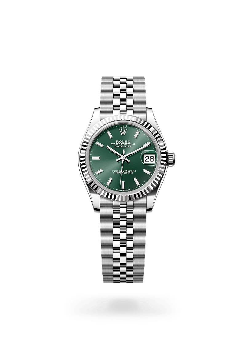 Rolex Datejust 31Oyster, 31 mm, Oystersteel og hvidguldM278274-0018 - Knud Pedersen