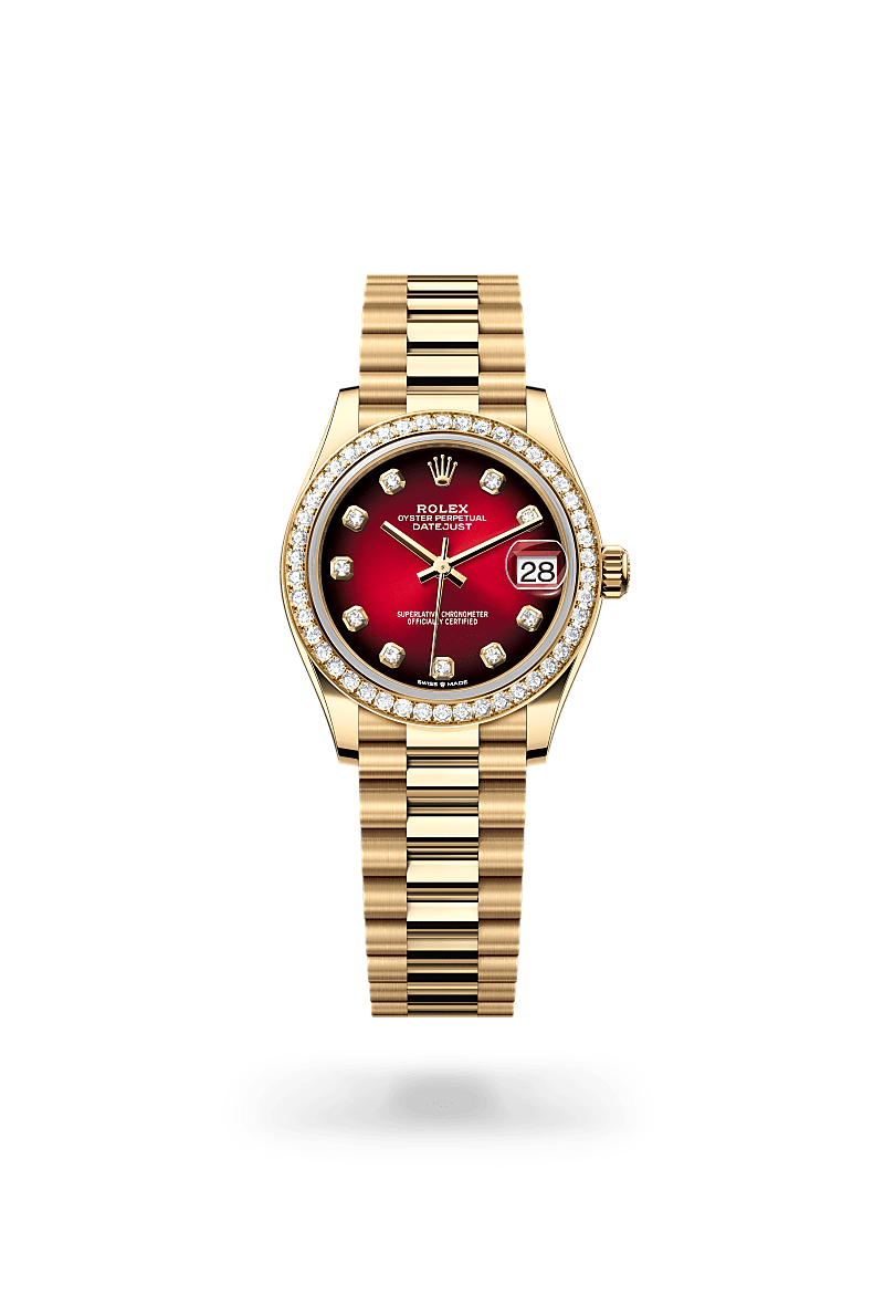 Rolex Datejust 31Oyster, 31 mm, guld og diamanterM278288RBR-0041 - Knud Pedersen