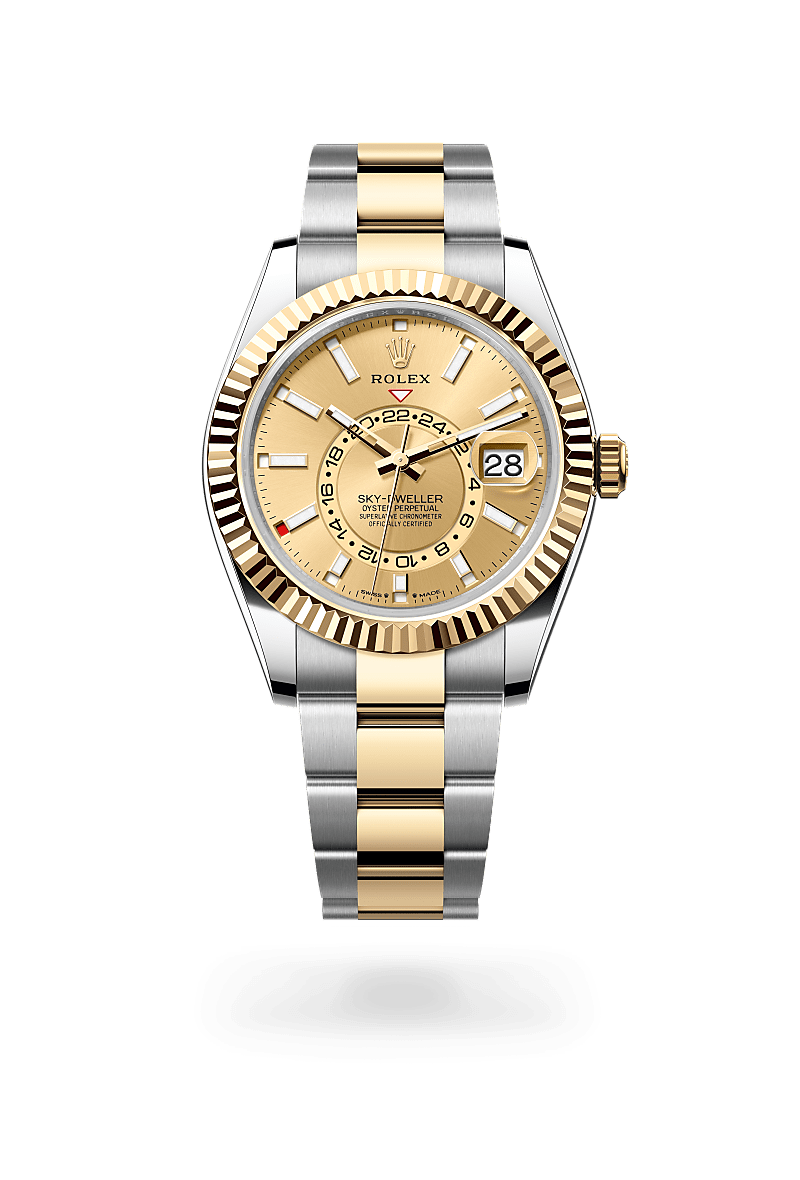 Rolex Sky-DwellerOyster, 42 mm, Oystersteel og gult guldM336933-0001 - Knud Pedersen